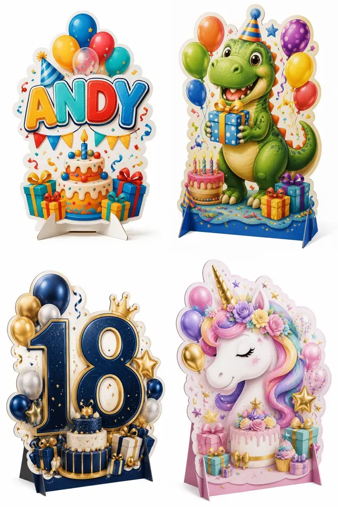 Birthday Party Decoration Standee Designs