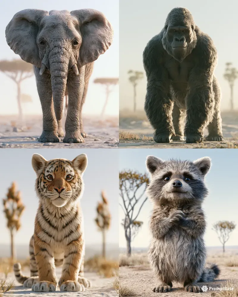 Realistic 3D Animals