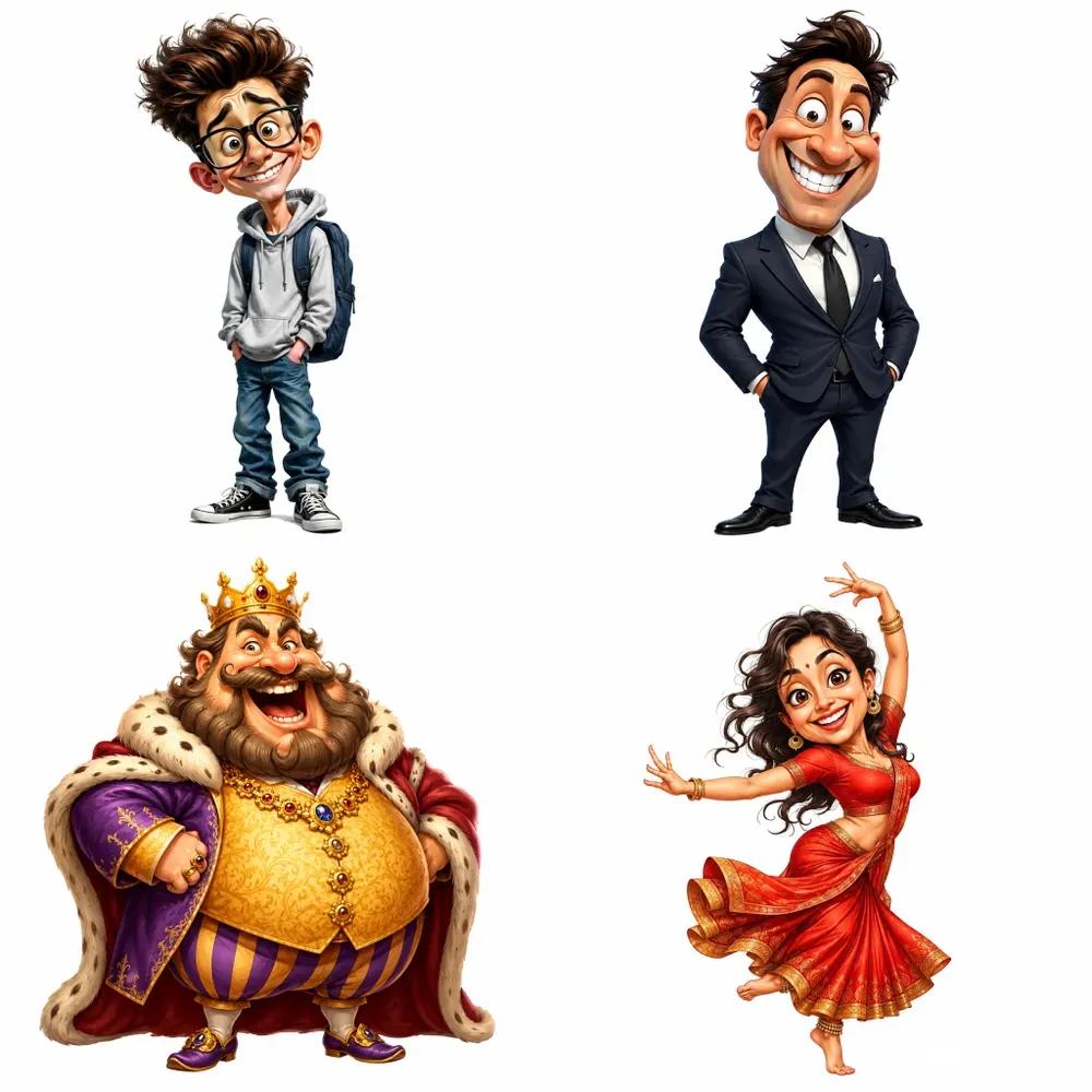 Exaggerated Cartoon Characters