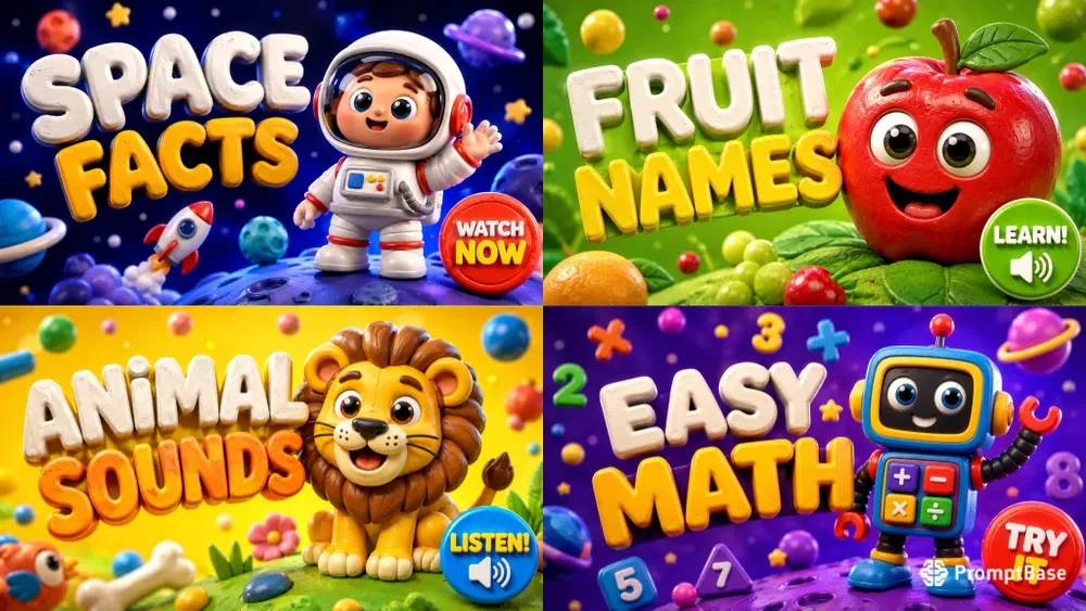 Kids Learning Video Thumbnail Makers
