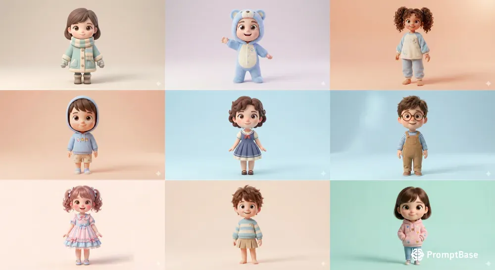 Cute 3D Characters