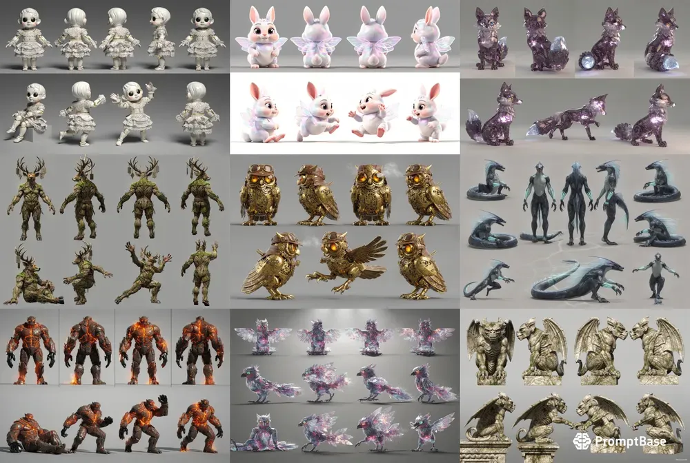 Flux 2 Pro Master Character Sheet Kits