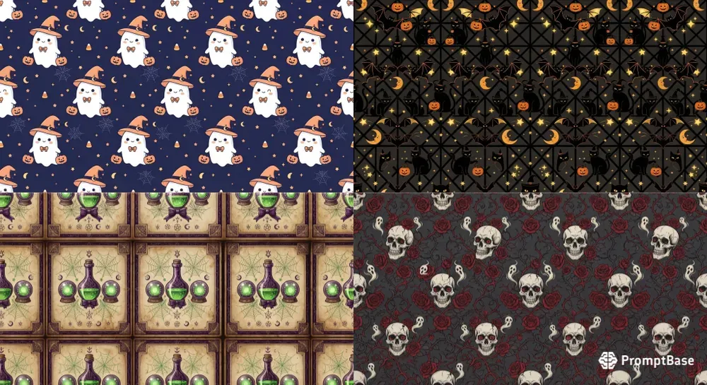 Halloween Seamless Patterns