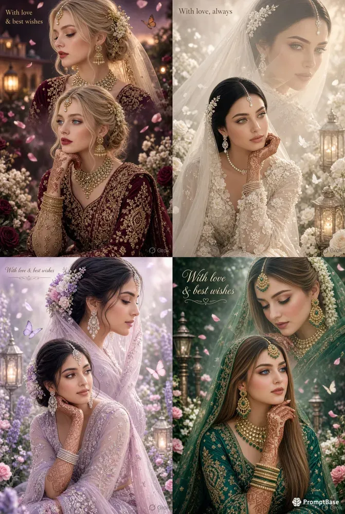 Dreamy Pastel Bridal Memory Collages
