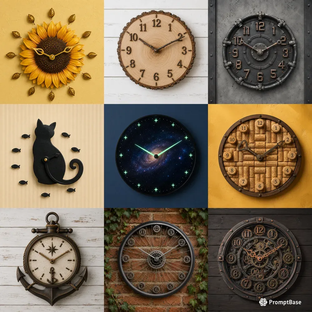 Themed Wall Clock Collections