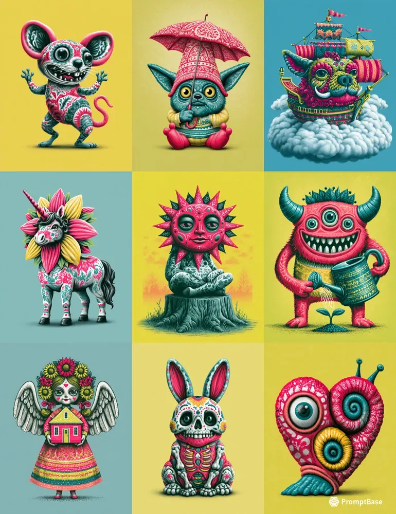 Whimsical Doodle Creatures
