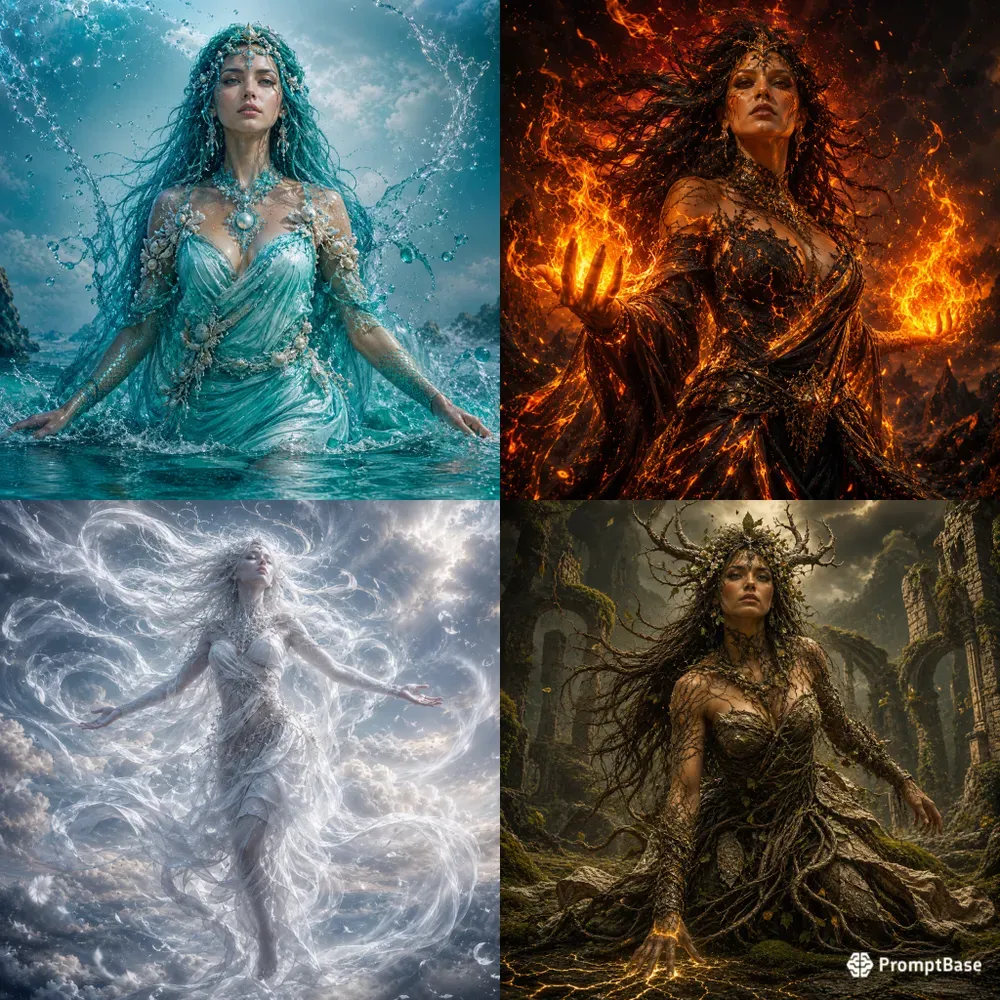 Elemental Sovereigns Digital Composites