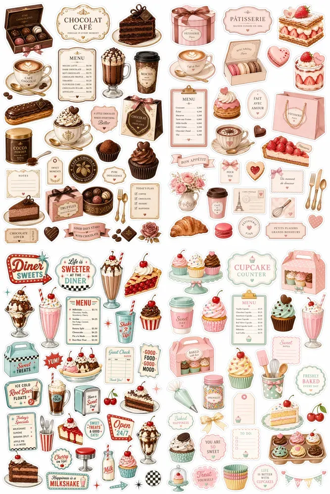 Sweet Cafe Treat Sheets
