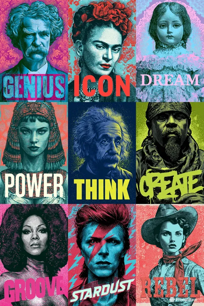 Currency Pop Engraving Posters