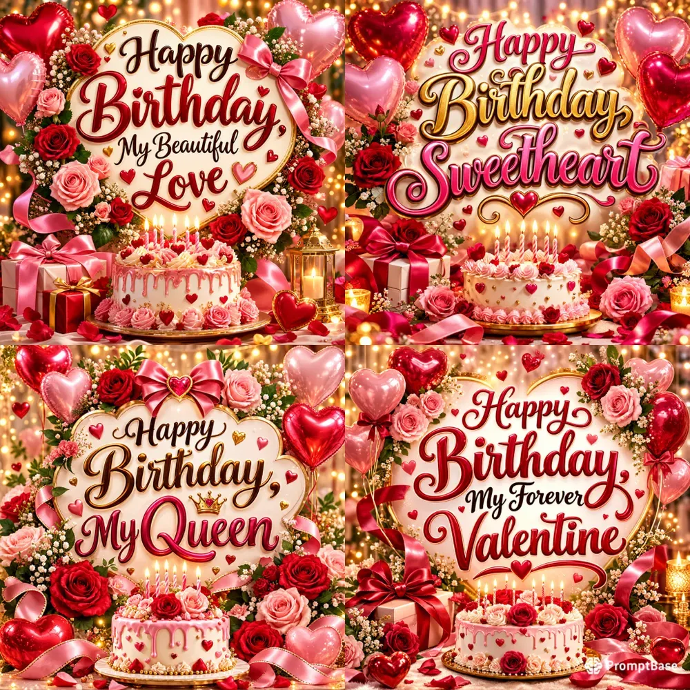 Romantic Luxury Birthday Glows