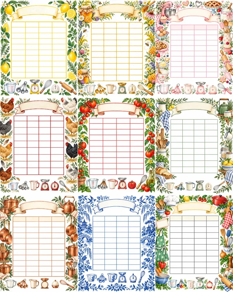 Kitchen Conversion Chart Art Prints