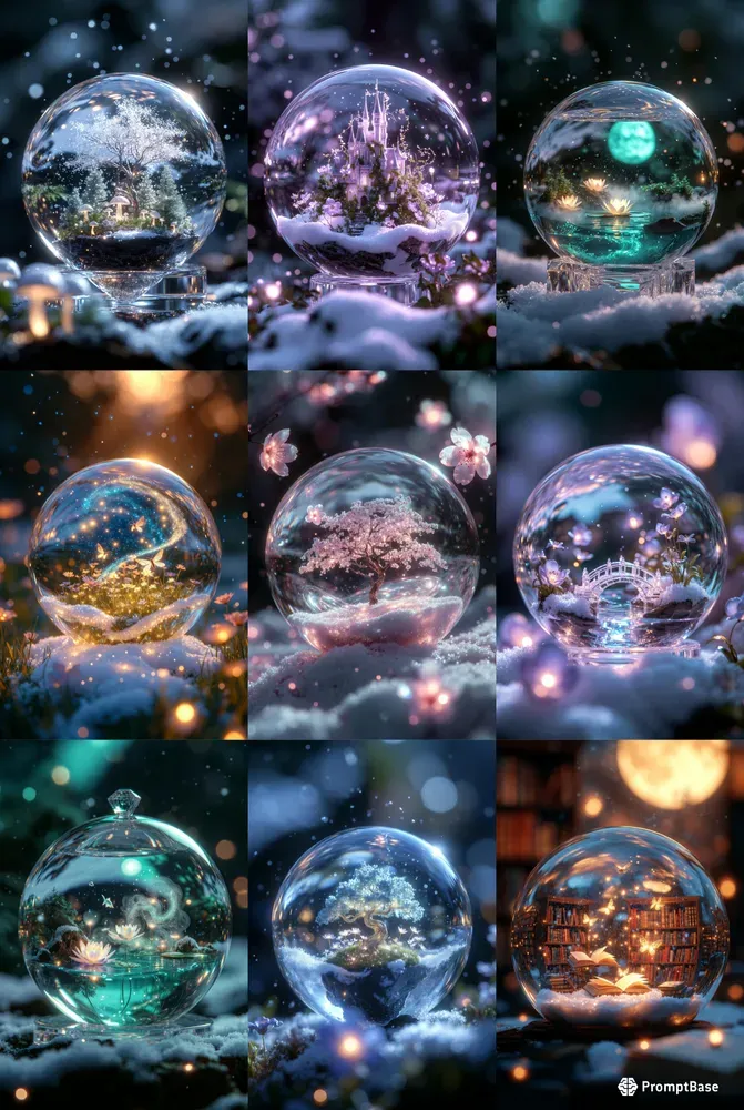 Enchanted Snow Globe Portraits