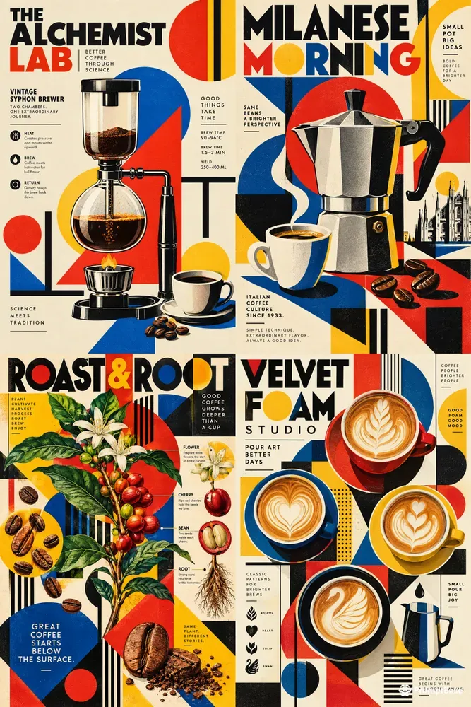 Aesthetic Pop Art Coffee Posters