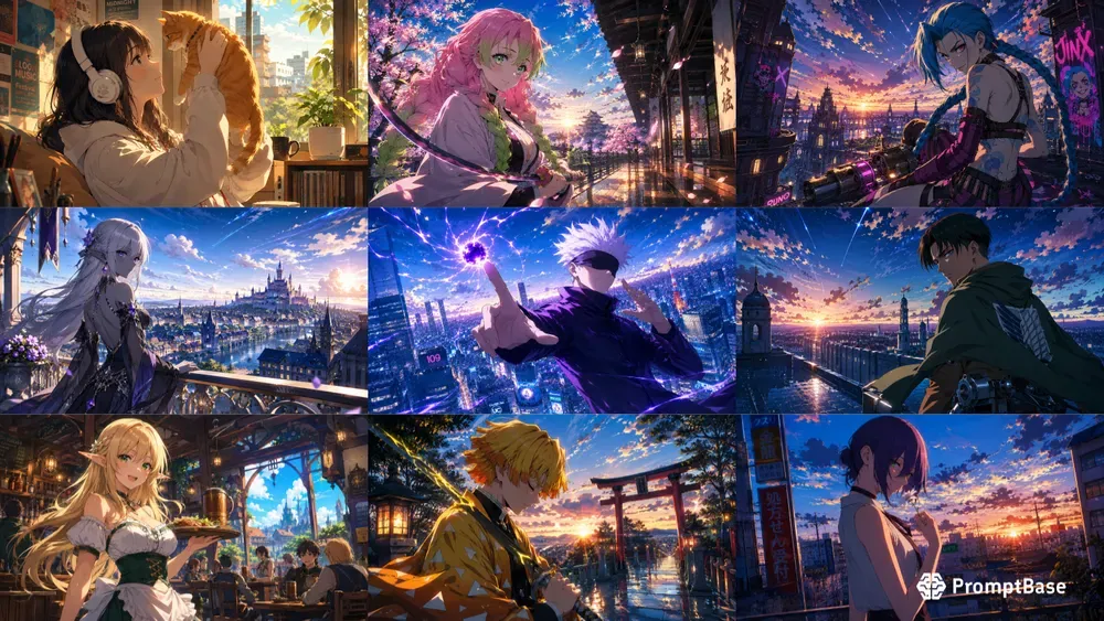 Anime Cinematic Illustration Designs