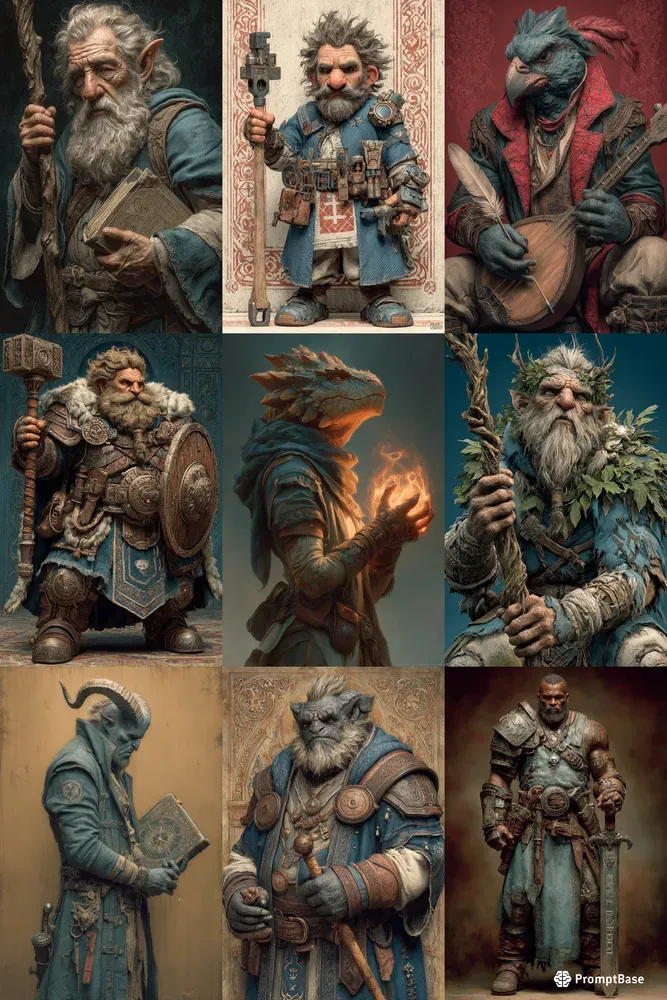 Ttrpg Characters Concept Art