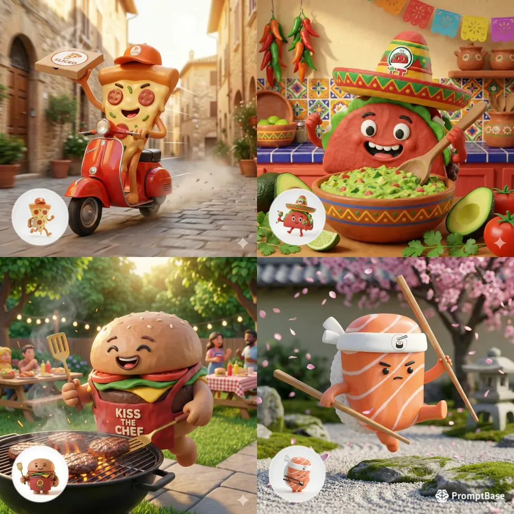 Social Media Mascot Actions