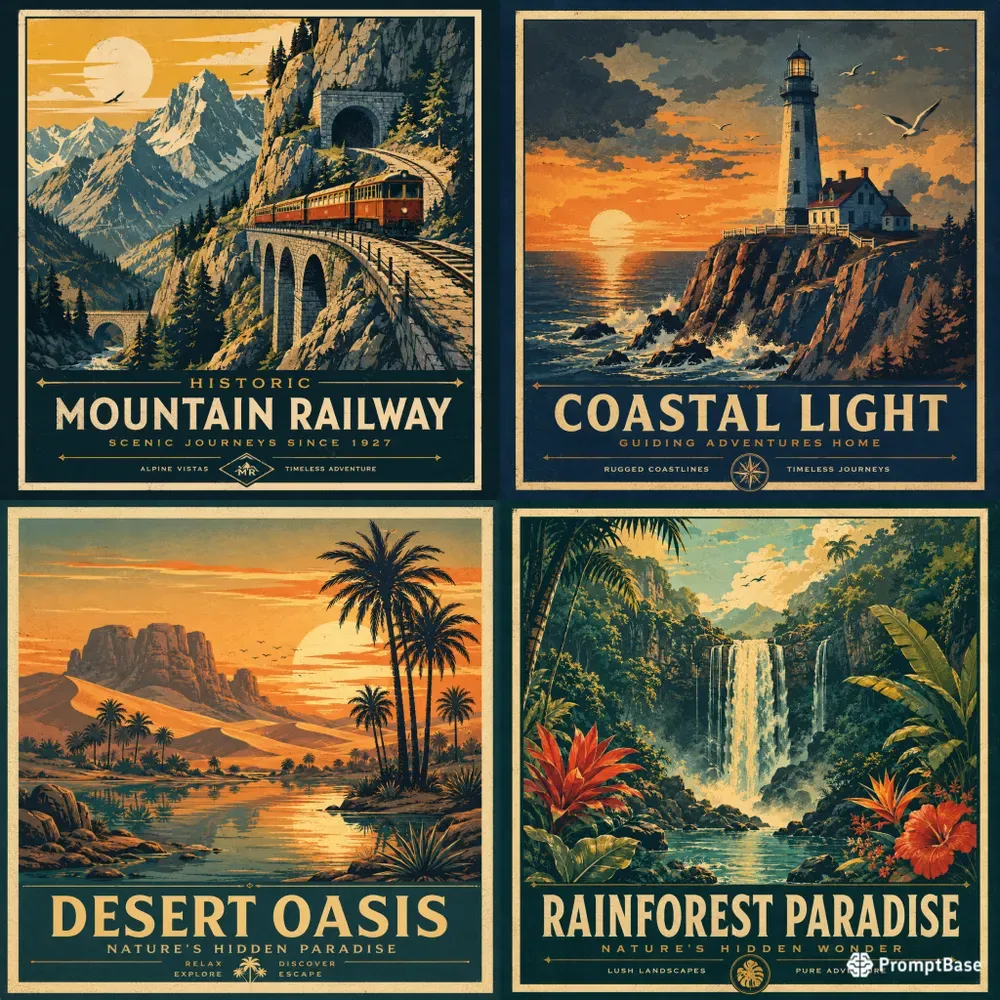 Vintage Print Escapes