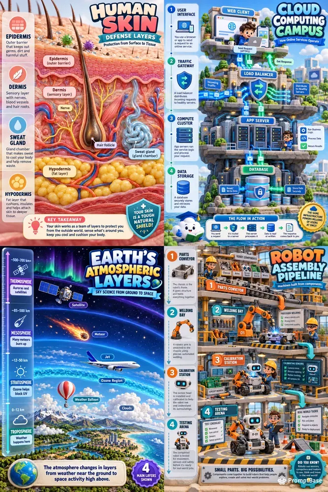 3D Ecosystem Poster Infographics