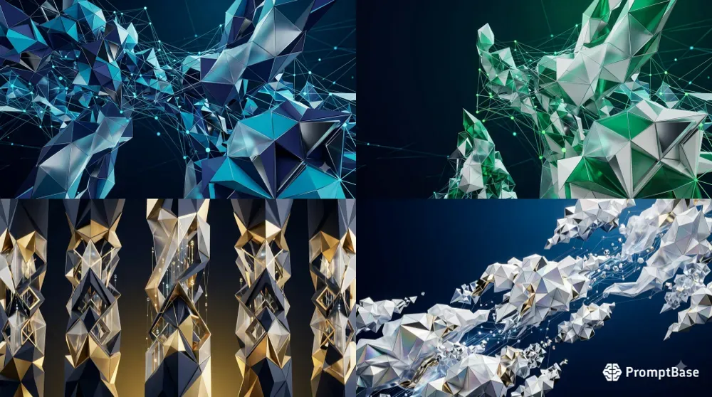 Modern Lowpoly Saas Hero Backgrounds