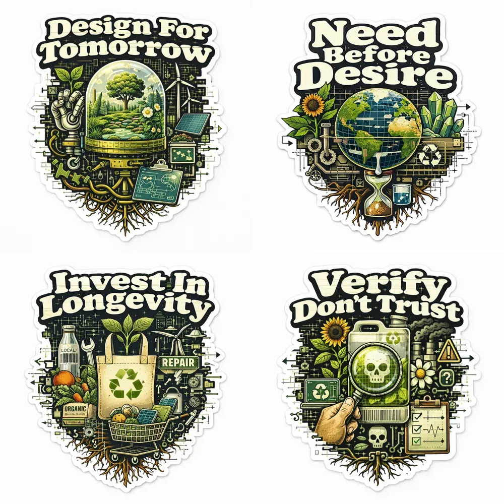 Offbeat Eco Stickers Earth Day