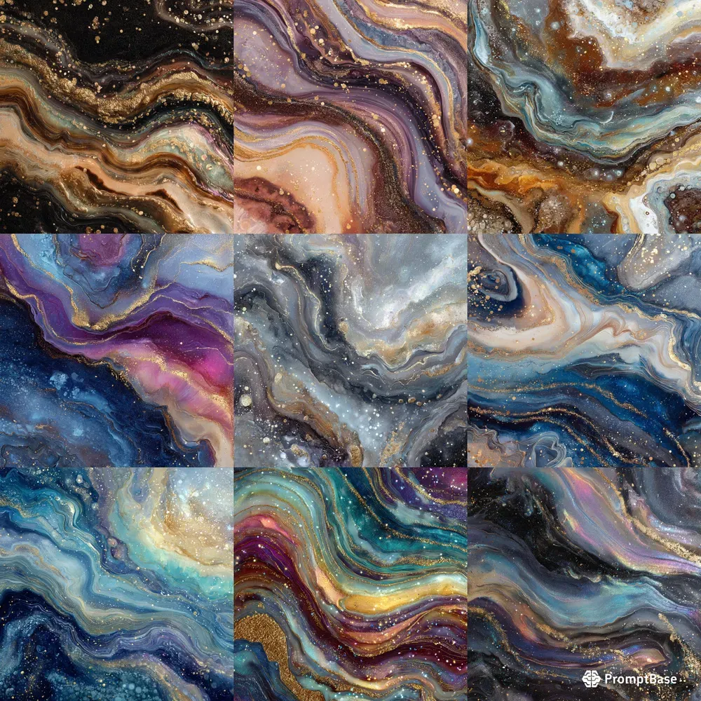 Abstract Wall Art Wavy Marble Backgrounds