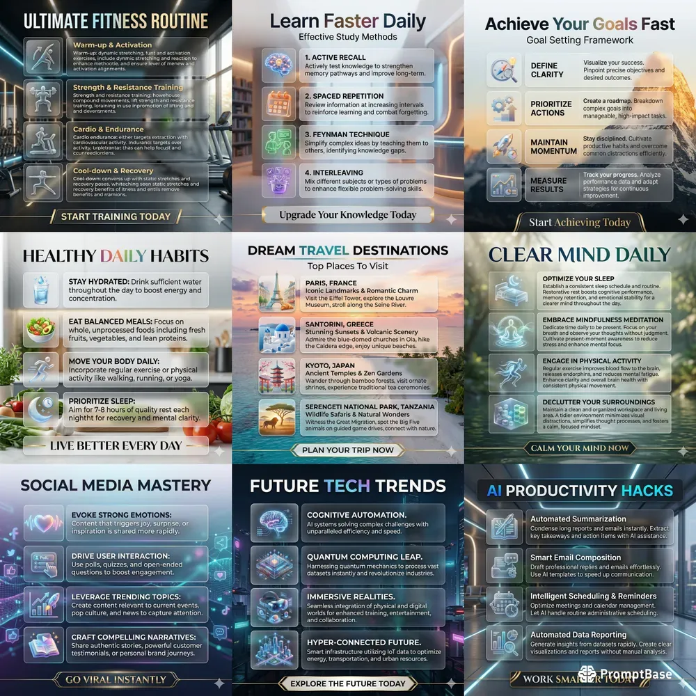 Modern Aesthetic Infographics