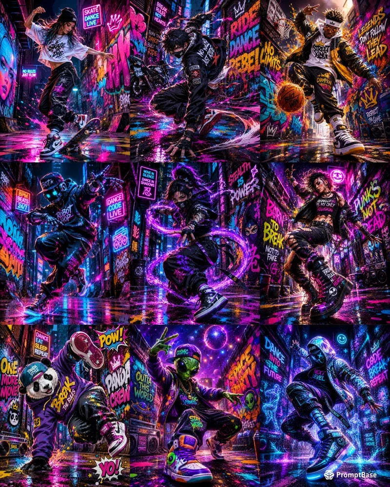 Urban Graffiti Motion Art Sets