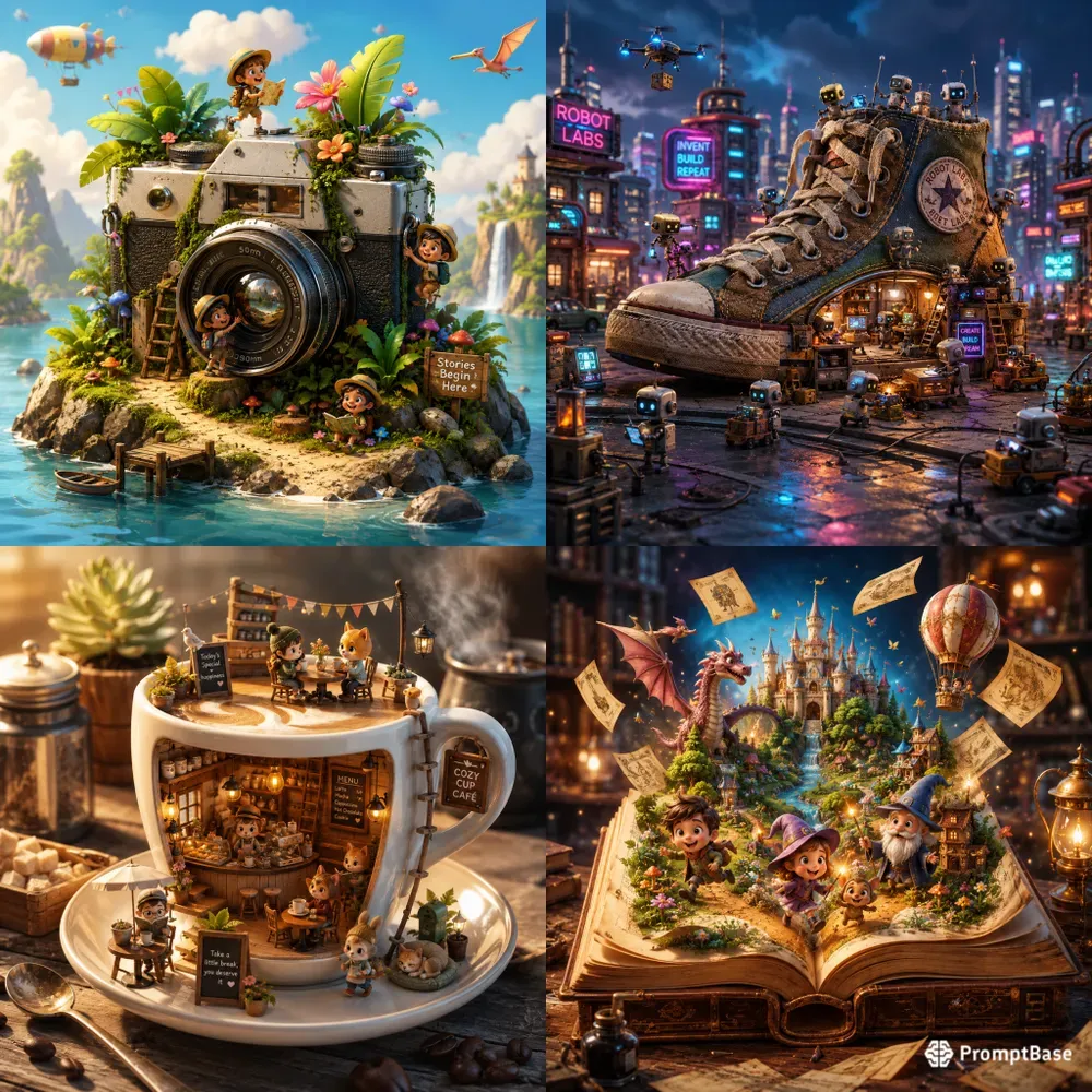 Realities Meet Cartoon Art