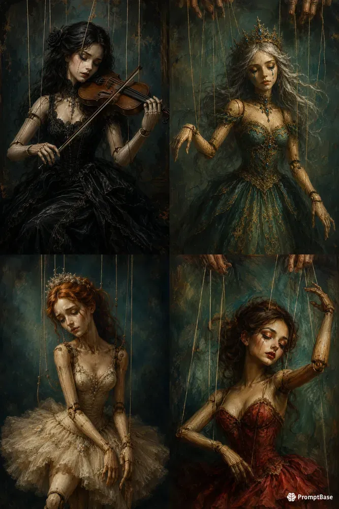Surreal Marionette Portraits