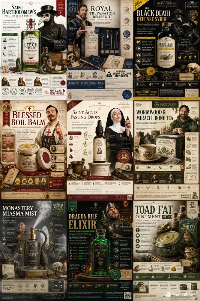 Dark Ages Medicine Ad Generator