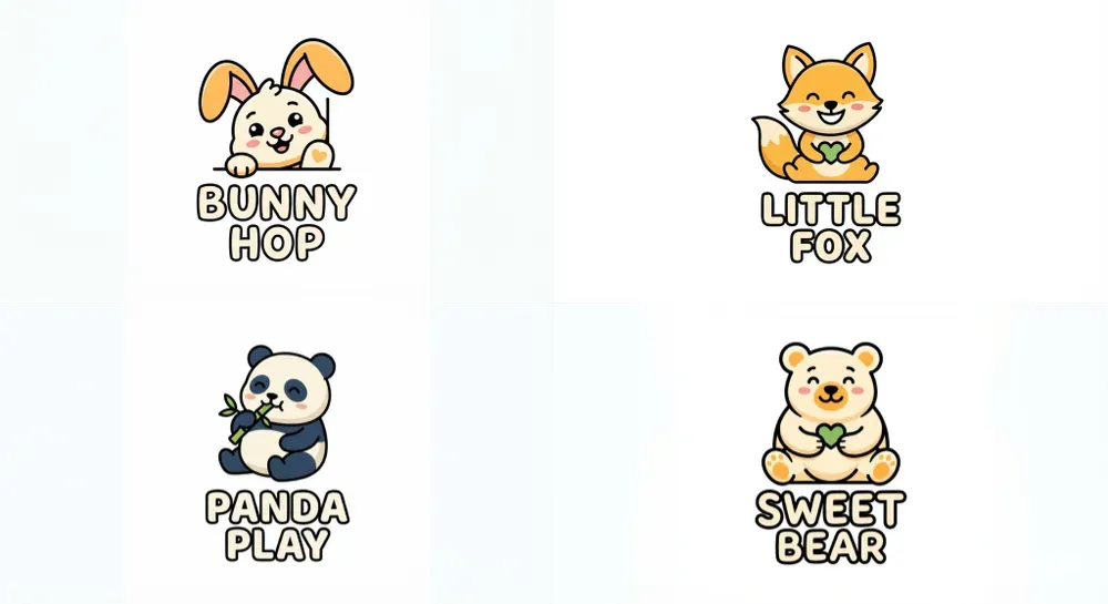 Cute Vector Animal Logos