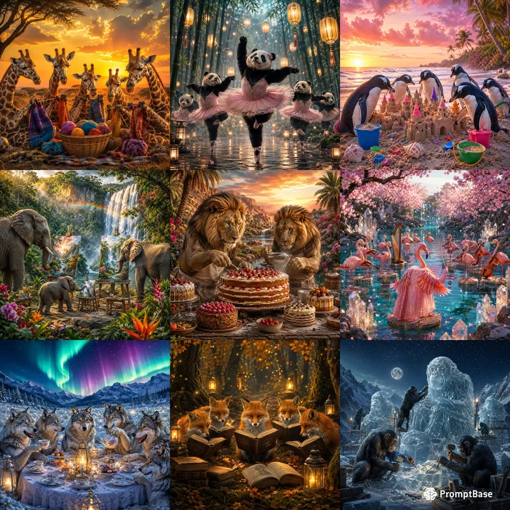 Surreal Animal Gatherings