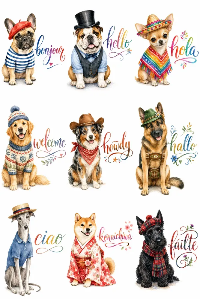 Watercolor Pet Greeting Cards