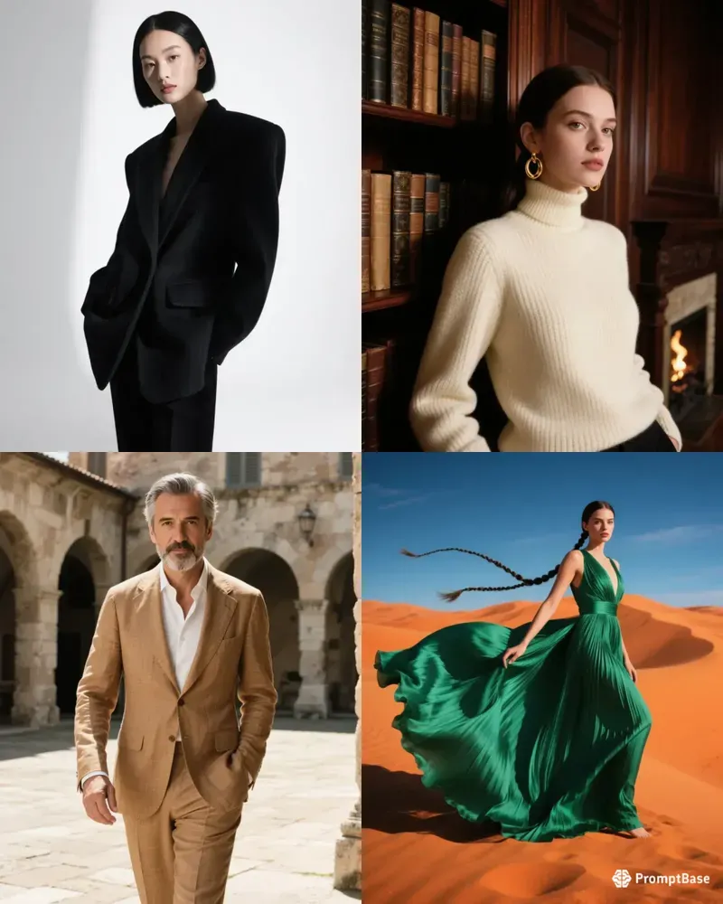Ultrarealistic Luxury Editorial Fashion