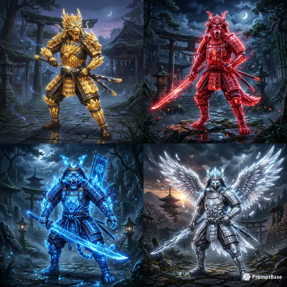 Crystal Samurai Beasts