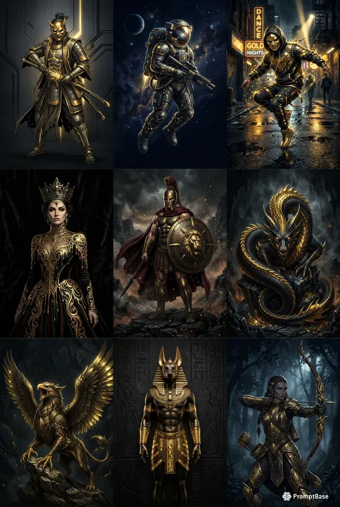 Dark Gold Character Art