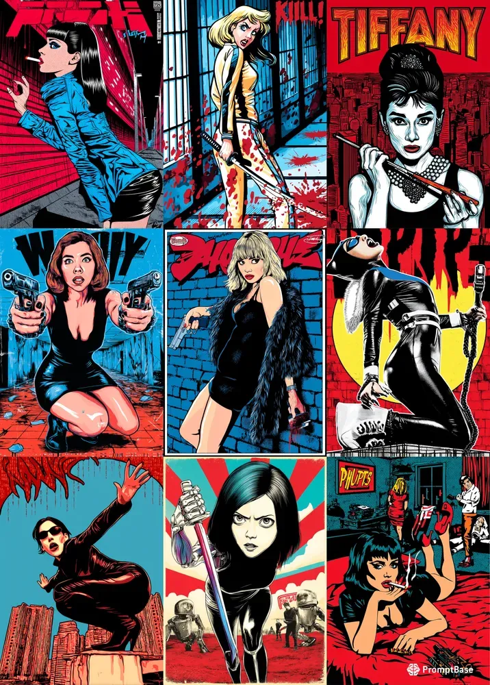 Pop Culture Vector Graphic Posters