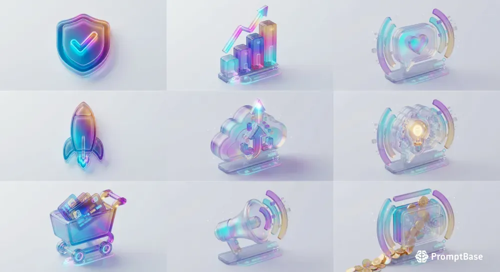 3D Minimalist App Web UI Icon Sets