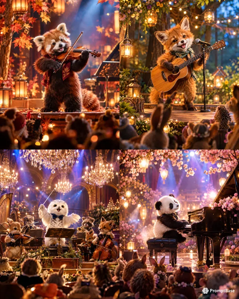 Hyperrealistic Baby Animal Concerts