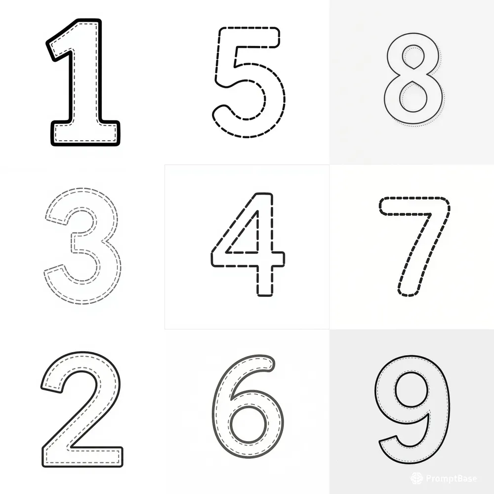 Number Tracing Worksheets