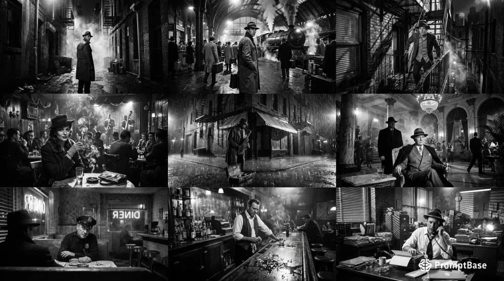 Cinematic Film Noir Photography