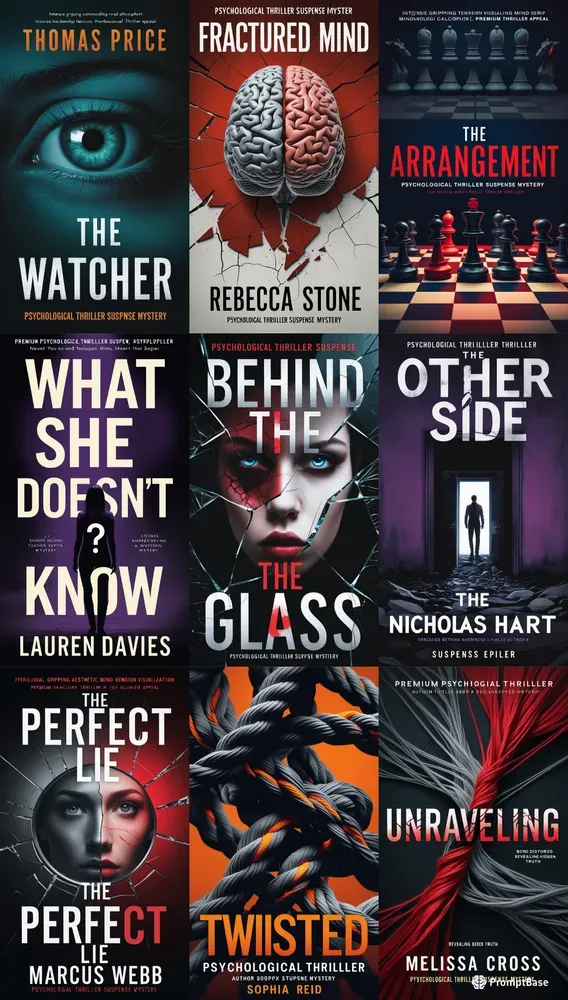 Book Cover Design Psychological Thrillers