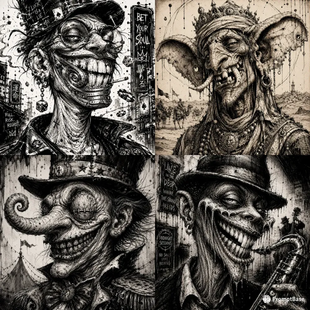 Grotesque Ink Caricatures