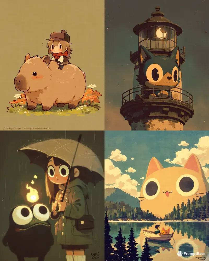 Cozy Indie Storybook Characters