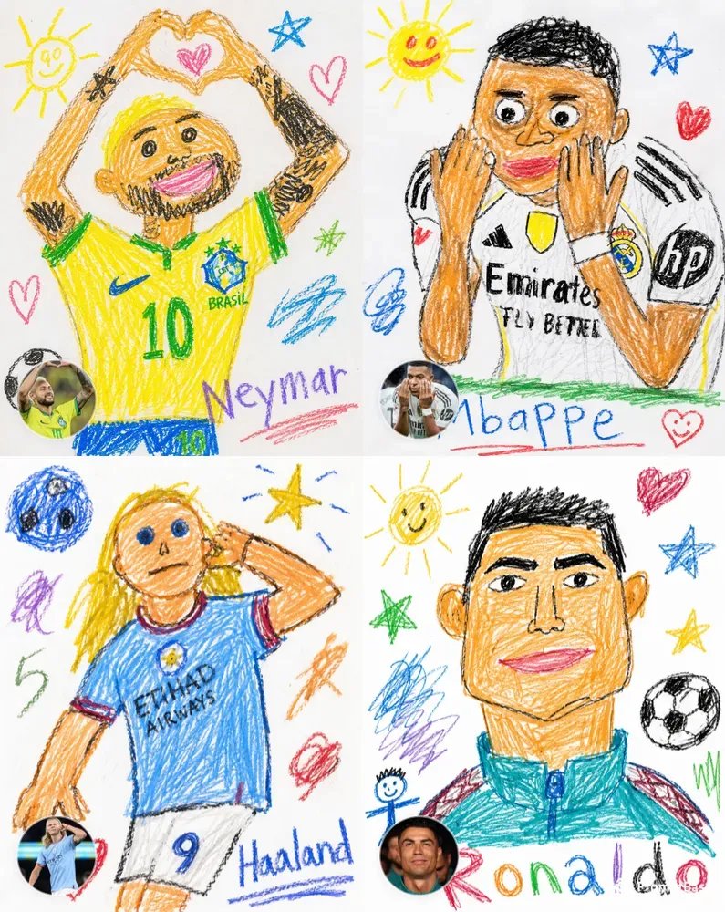 5 Year Old Crayon Drawings