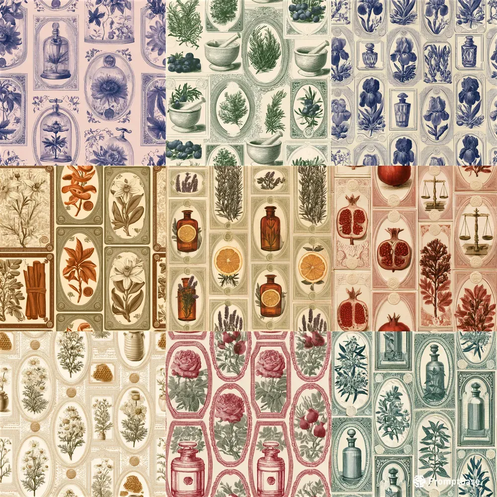 Antique Apothecary Label Patterns