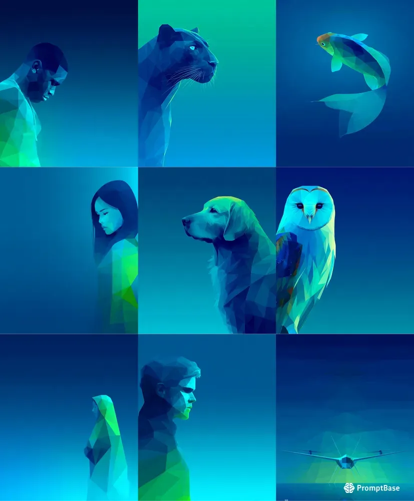 Lowpoly Gradient Profiles