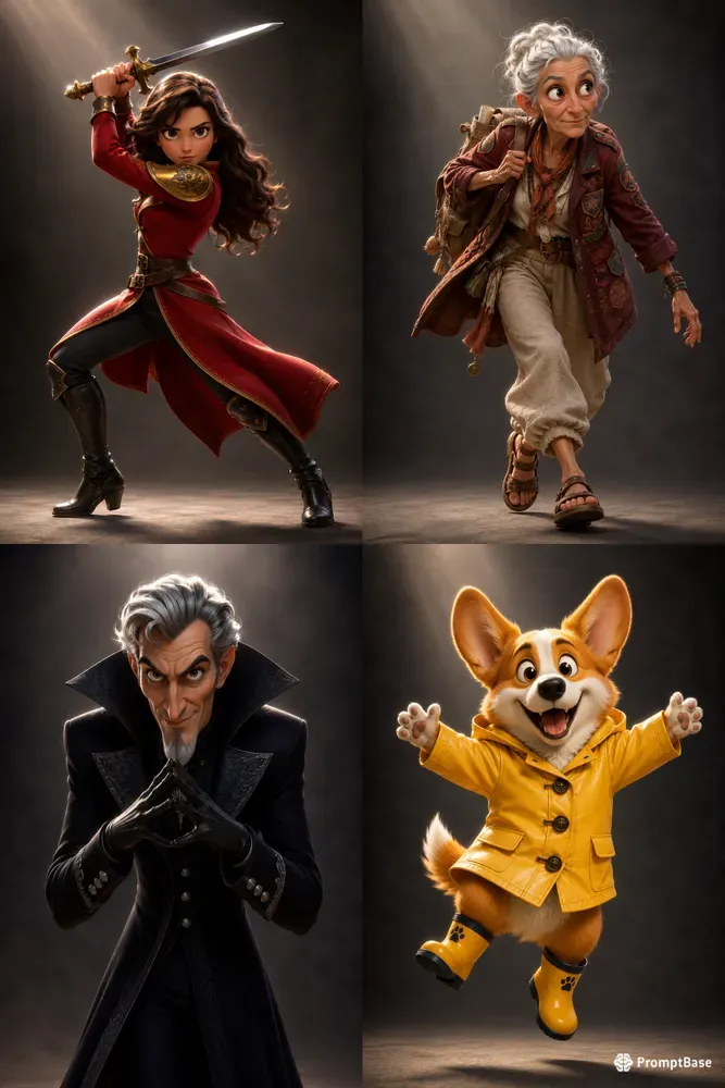 Render Ready Pixar 3d Characters