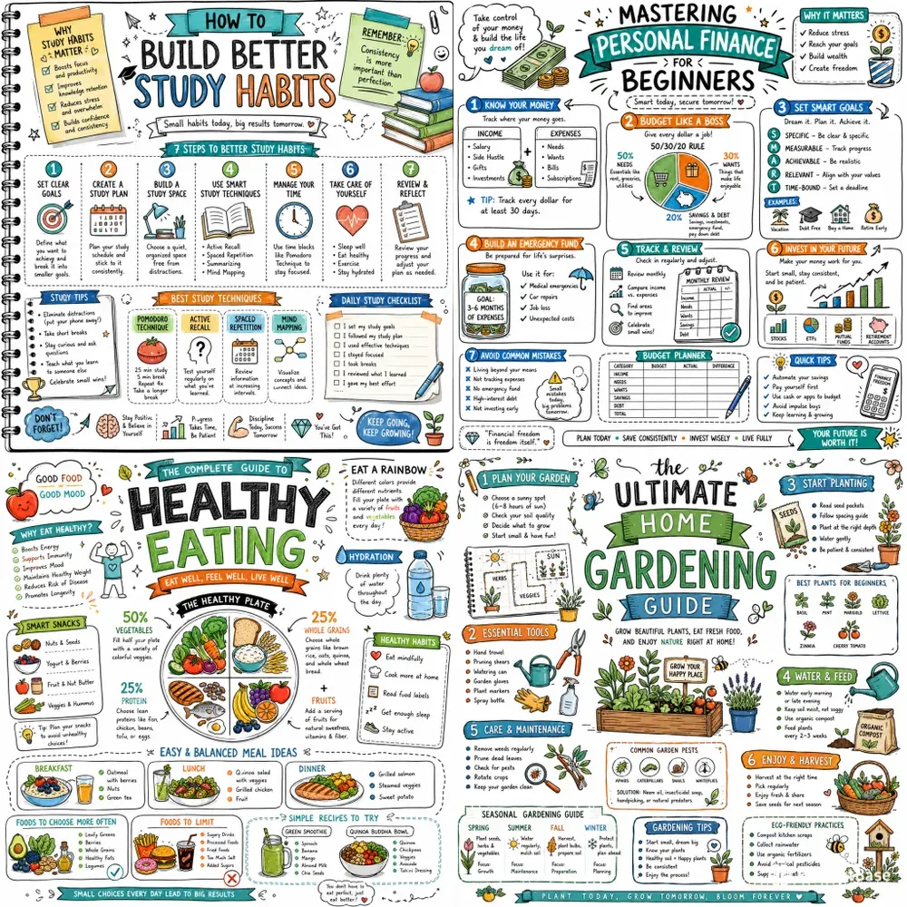 Handdrawn Doodle Infographic Generator
