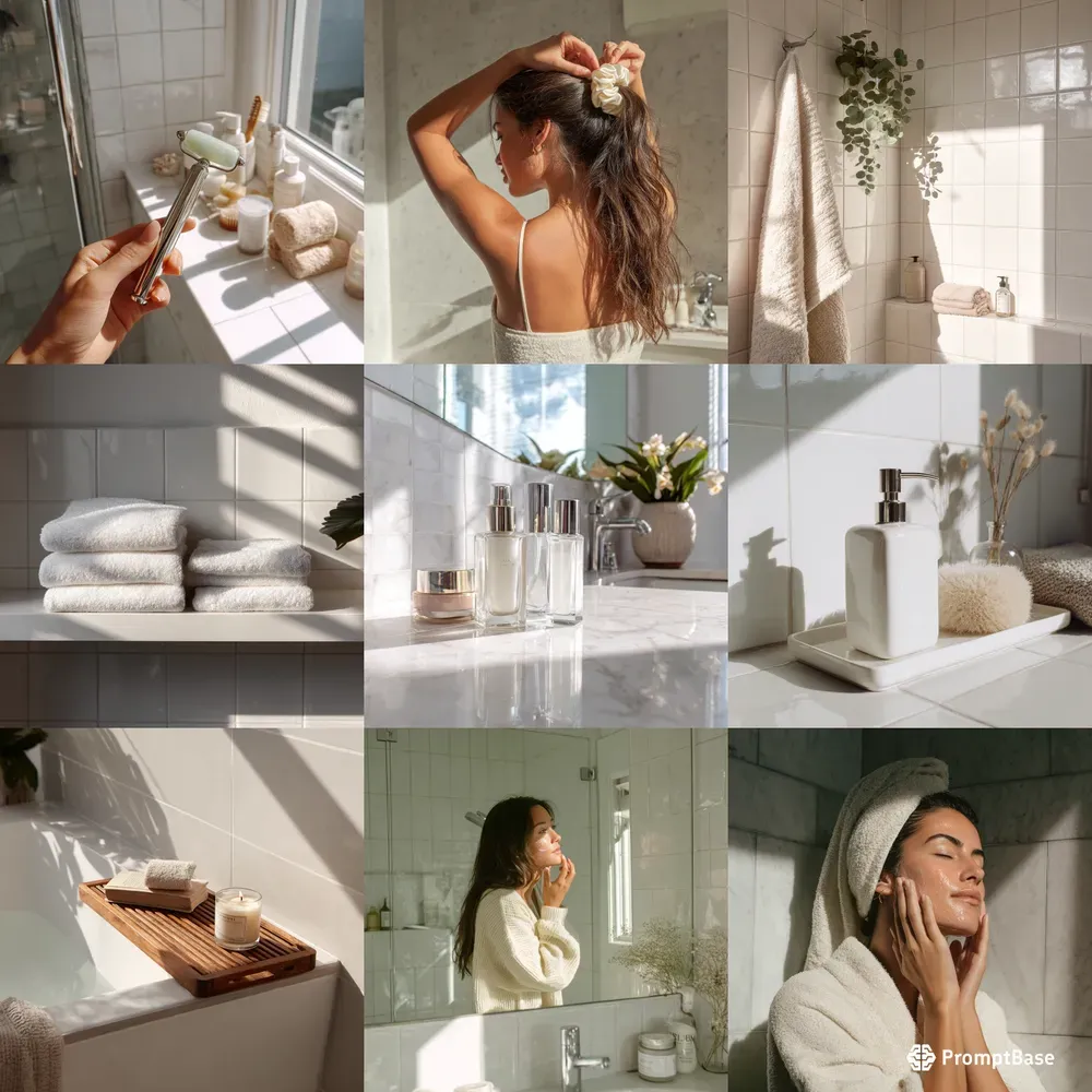 Bathroom Wellness Vibes Girlie Aesthetics